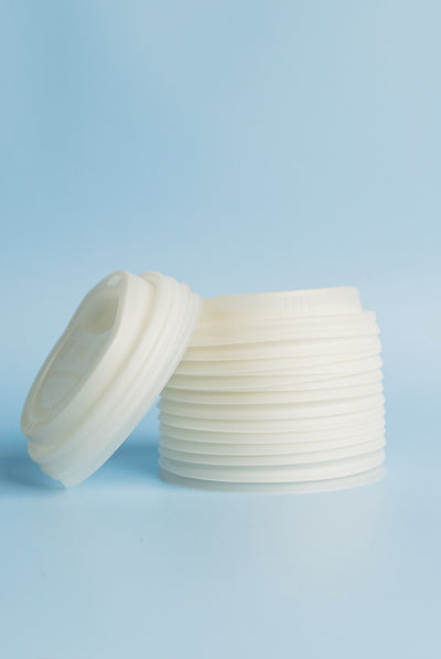 Commercially compostable lids 90mm PLA